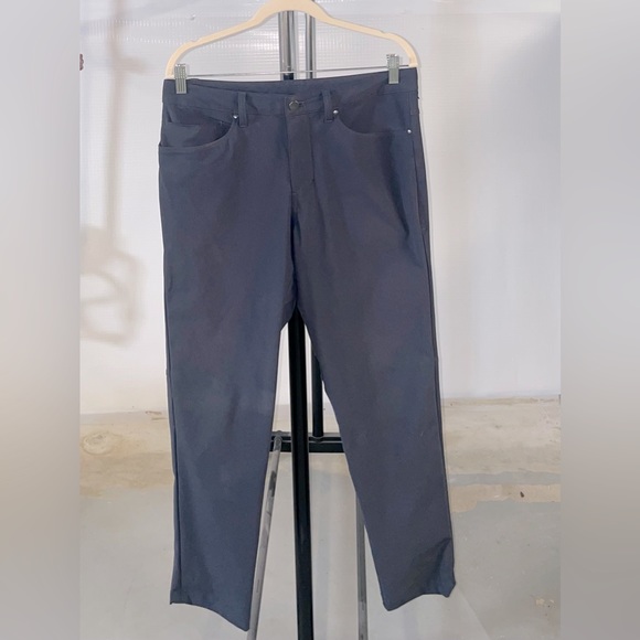 Lululemon ABC Slim-Fit Trousers - NAVY - Picture 1 of 3